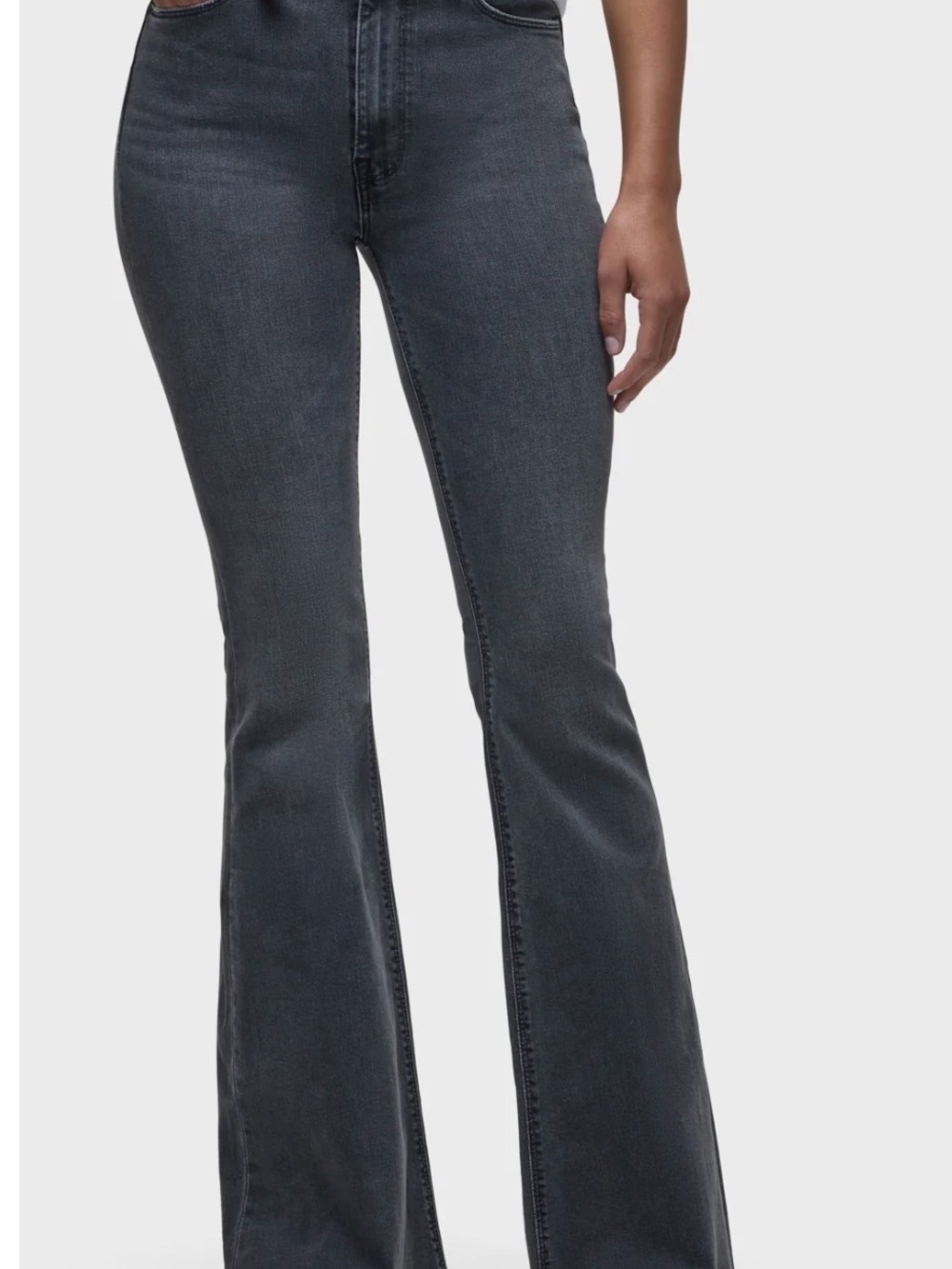 Hudson High-Rise Flared Women’s Jeans in Charcoal